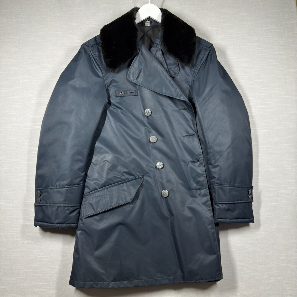 Vintage Detroit Police Jacket Mens 40 L Navy Blauer USA Law Enforcement Buttons
